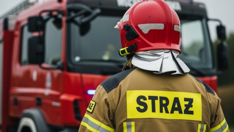 Pożar dachu w Wieprzu: Sześć zastępów straży w akcji!