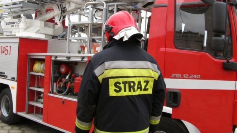 Drzewo na drodze w Lipowej – strażacy interweniują!