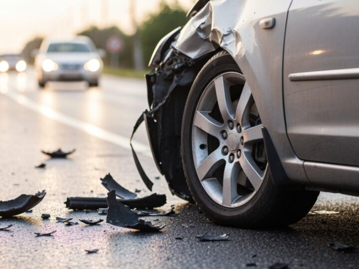 Wypadek w Lipowej: OSP i policja na miejscu zdarzenia