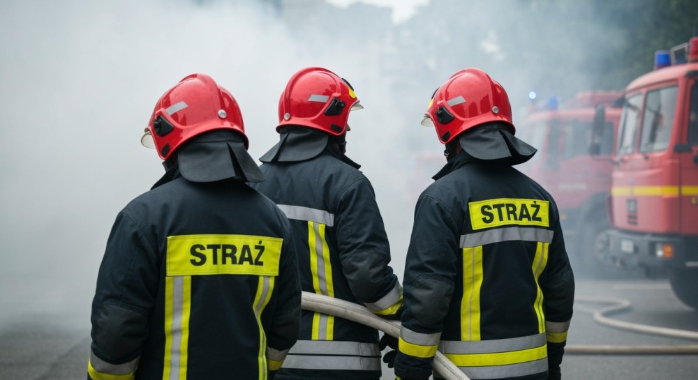 Nocne zmagania z pożarem w Kocierz Resort