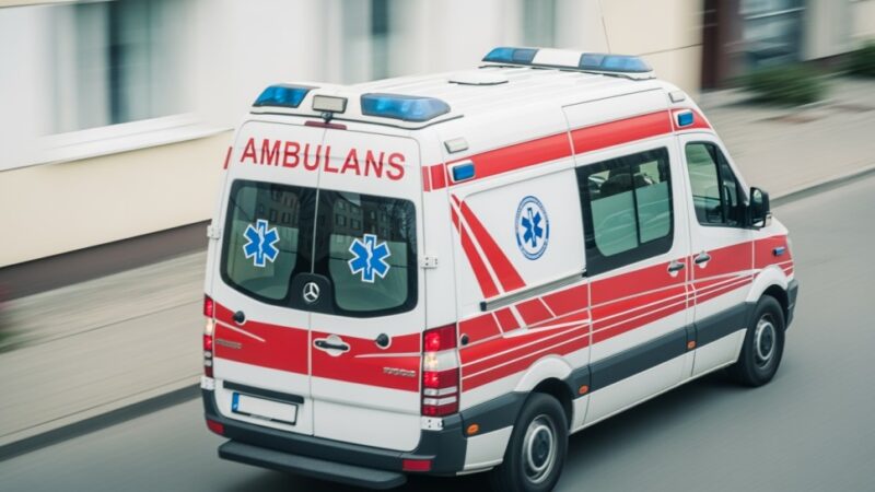 Kierowca wjechał na lód i utknął w jeziorze – strażacy ostrzegają przed niebezpieczeństwem