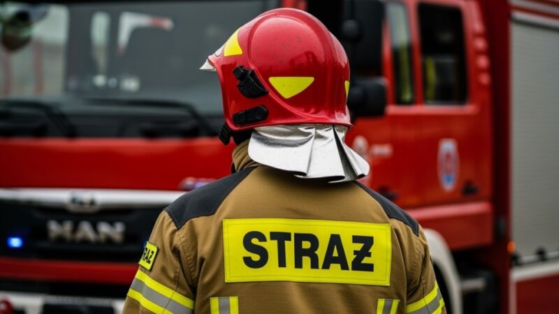 Silny wiatr niszczy dach w Lipowej – OSP w akcji!