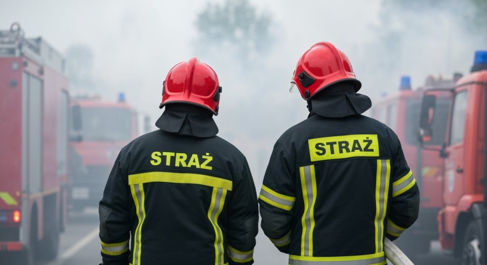 Pożar kotłowni w Lipowej: mieszkańcy w akcji, strażacy na pomoc