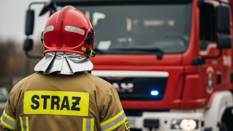 Pożar w garażu w Lipowej: OSP błyskawicznie ratuje sytuację