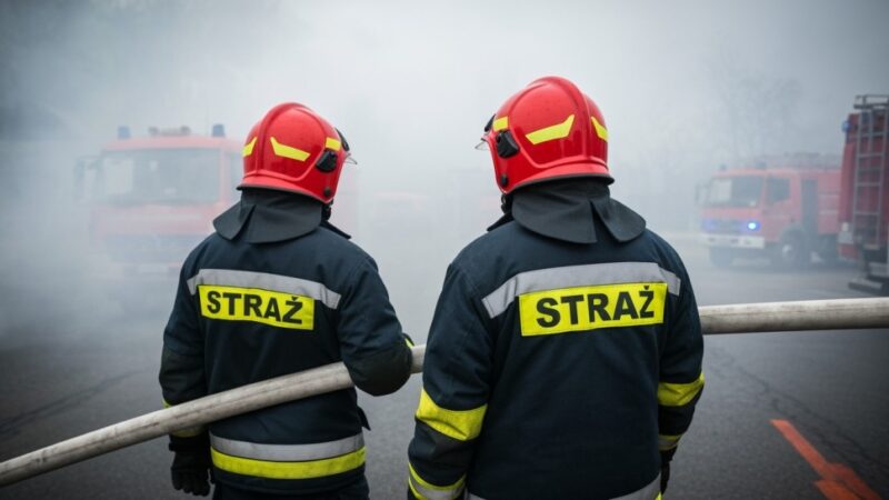 Pożar w Ostrem: Strażacy z Lipowej w akcji ratunkowej w mroźny poranek