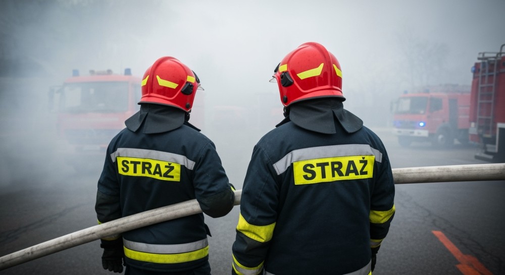 Pożar w Ostrem: Strażacy z Lipowej w akcji ratunkowej w mroźny poranek