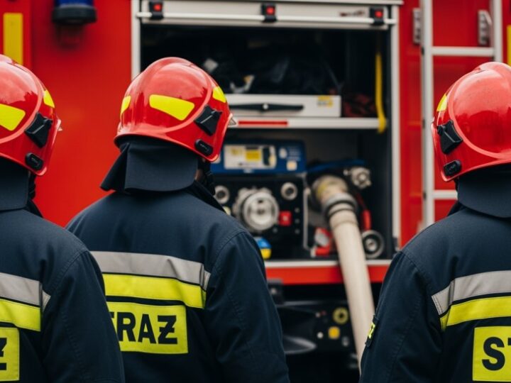 Intensywne szkolenia OSP Rychwałd: praktyka w symulowanych warunkach pożarowych