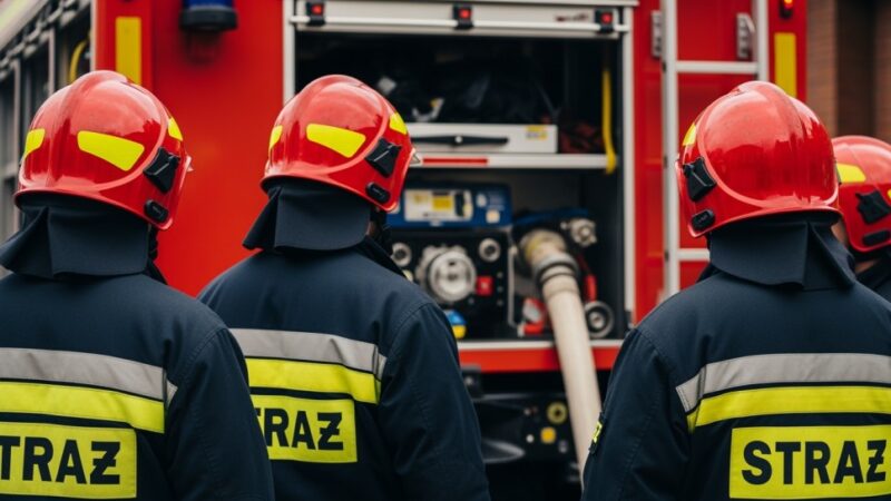 Intensywne szkolenia OSP Rychwałd: praktyka w symulowanych warunkach pożarowych