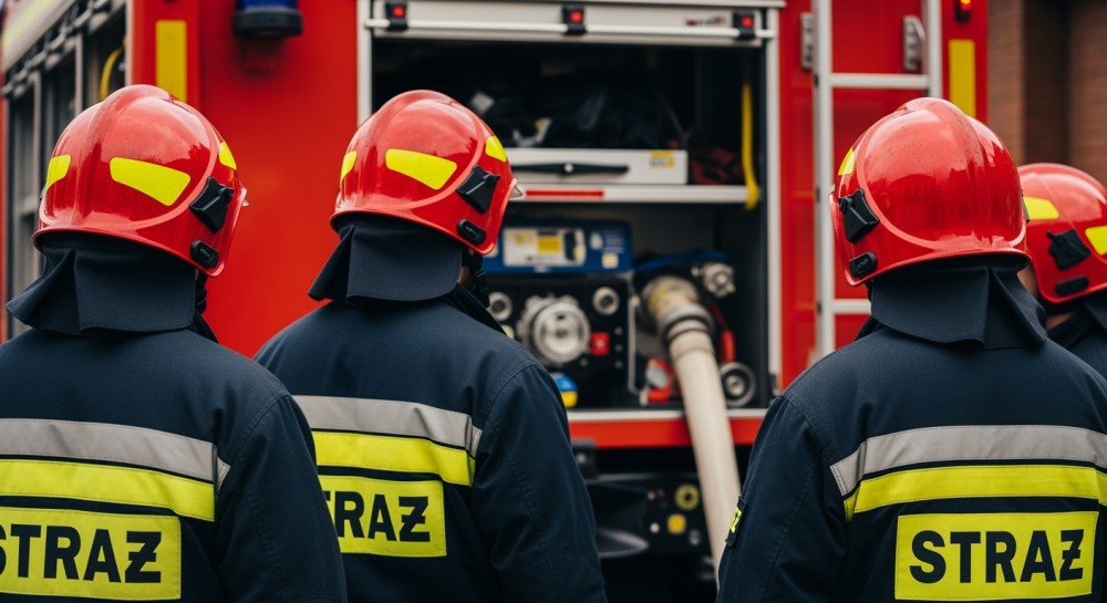 Intensywne szkolenia OSP Rychwałd: praktyka w symulowanych warunkach pożarowych