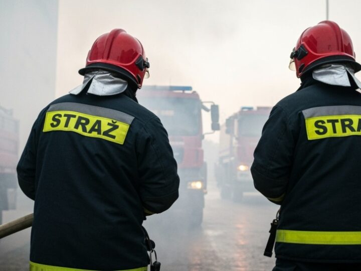 Pożar trawy w Lipowej: strażacy w akcji na Bugaju