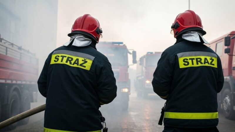 Pożar trawy w Lipowej: strażacy w akcji na Bugaju