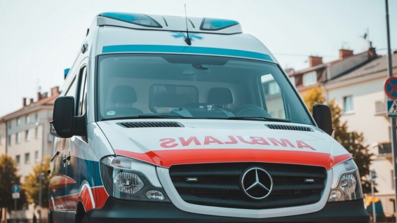 Dramatyczna akcja w Rychwałdzie: dziecko w krytycznym stanie przetransportowane helikopterem