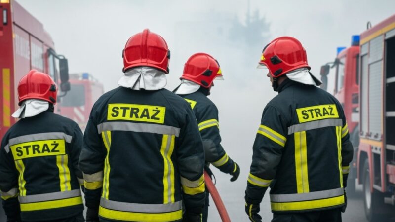 Pożar trawy w Lipowej: strażacy szybko w akcji!