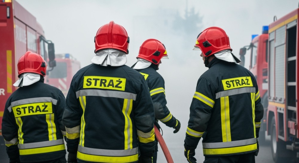 Pożar trawy w Lipowej: strażacy szybko w akcji!