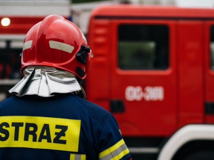 Strażacy z Żywca świętują Dzień Flagi Rzeczypospolitej