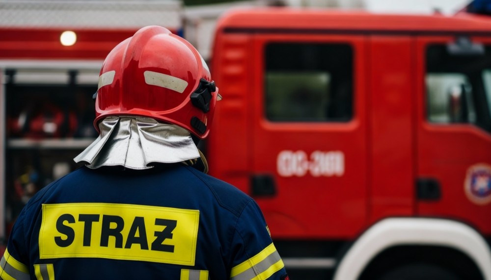Strażacy z Żywca świętują Dzień Flagi Rzeczypospolitej