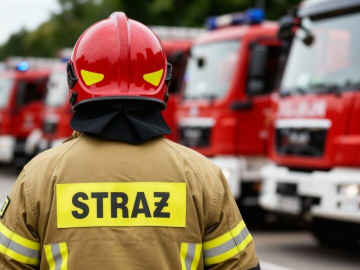 Uroczyste zakończenie obozu Młodzieżowych Drużyn Pożarniczych w Węgierskiej Górce