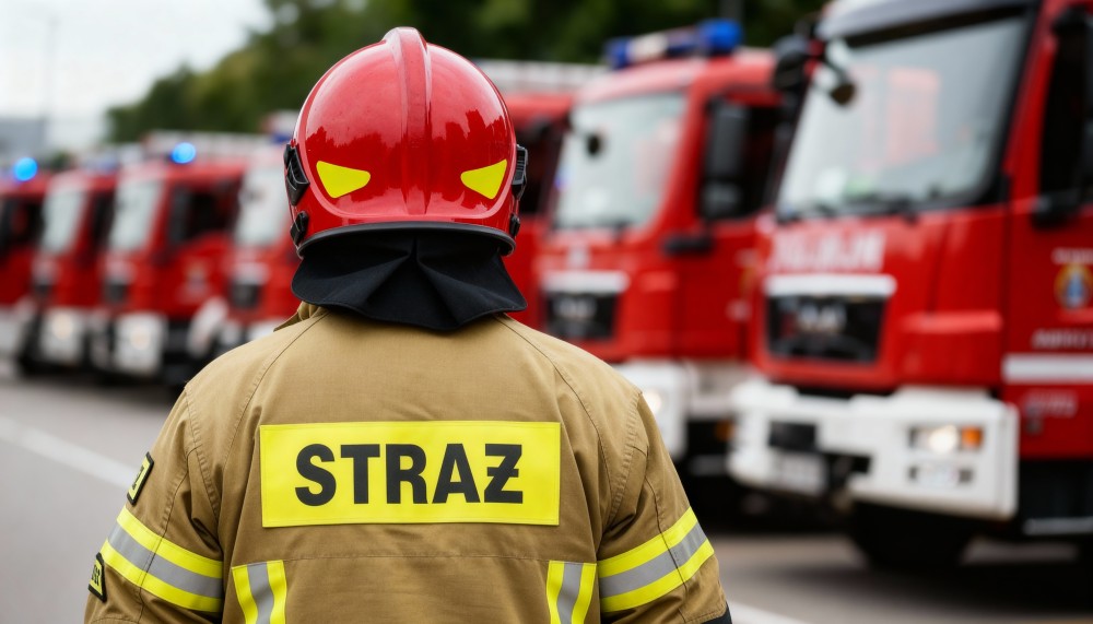 Uroczyste zakończenie obozu Młodzieżowych Drużyn Pożarniczych w Węgierskiej Górce