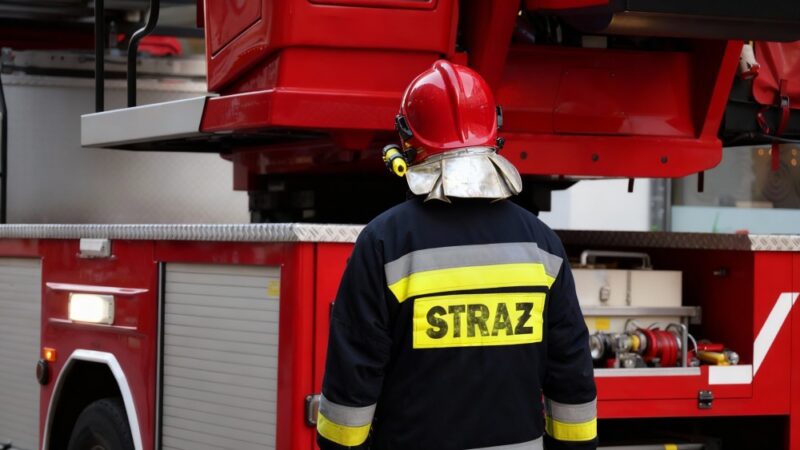OSP Rychwałd w akcji: Zabezpieczanie niebezpiecznych drzew