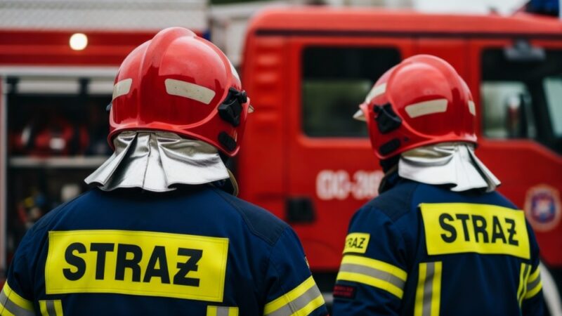 Ćwiczenia ratownicze OSP Oczków na Jeziorze Żywieckim